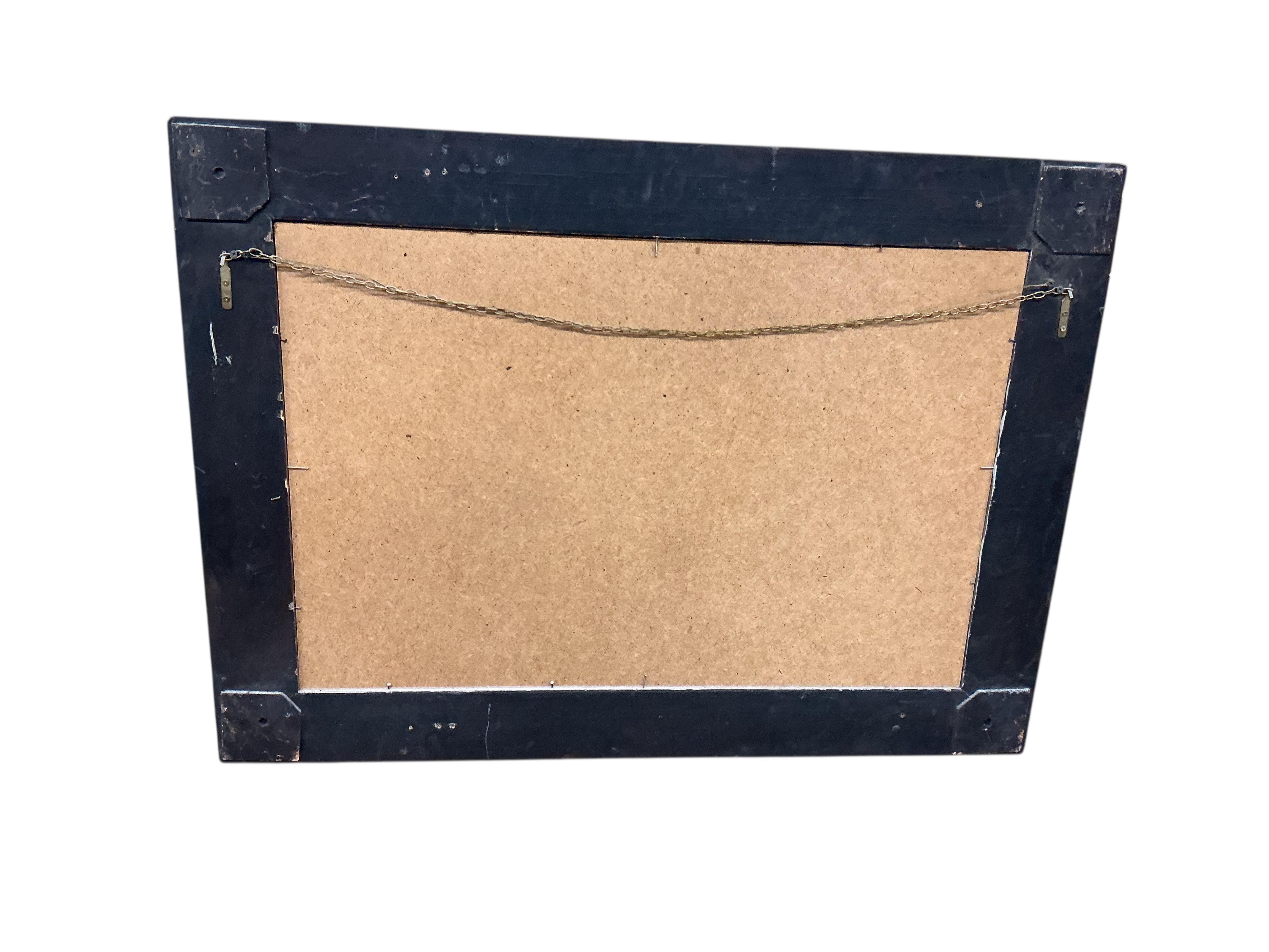 A Victorian style rectangular gilt composition wall mirror, width 114cm, height 84cm